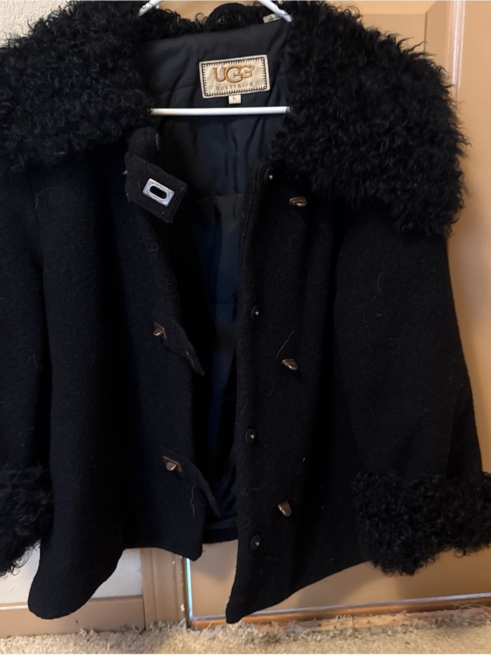 UGG Vintage Shearling black Womens coat